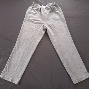 Alfred Dunner Petite Pants Sz 10 Made In USA, Sweatpants Gray With Pocke…
